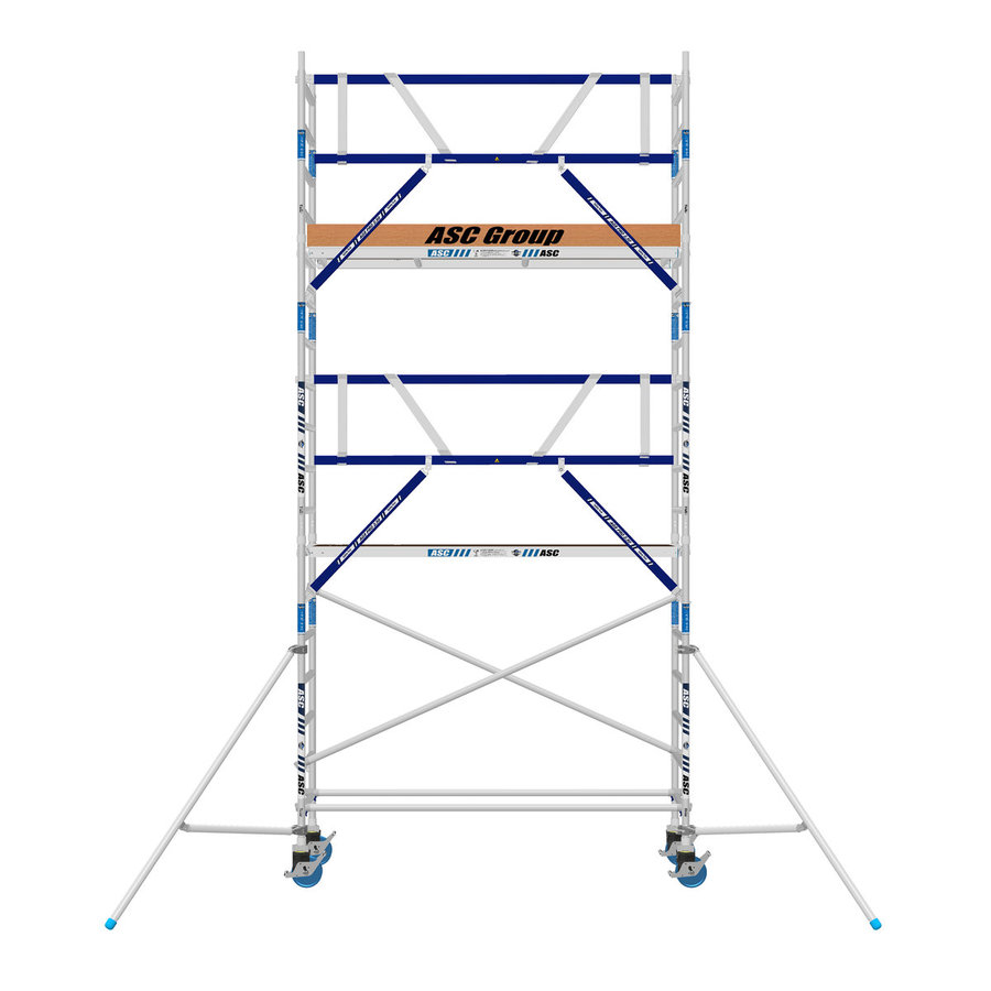 ASC Group AGS Rollgerüst 75x250x4,3ph - einseitig