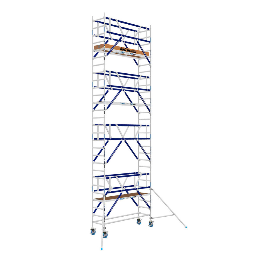 ASC Group AGS Rollgerüst 75x250x7,3ph - zweiseitig