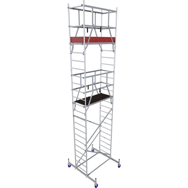 Krause Corda MobilTec - Alu Mobilgerüst mit Rollen 125 mm AH 6,85m