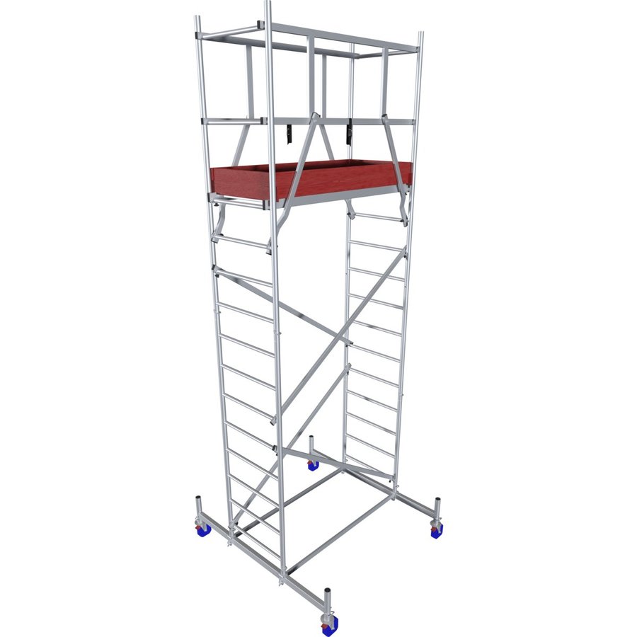 Krause Corda MobilTec - Alu Mobilgerüst mit Rollen 125 mm AH 6,85m