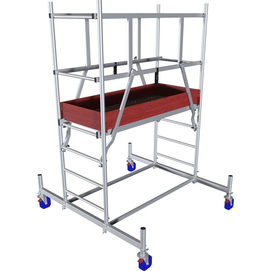 Krause Corda MobilTec - Alu Mobilgerüst mit Rollen 125 mm AH 6,85m