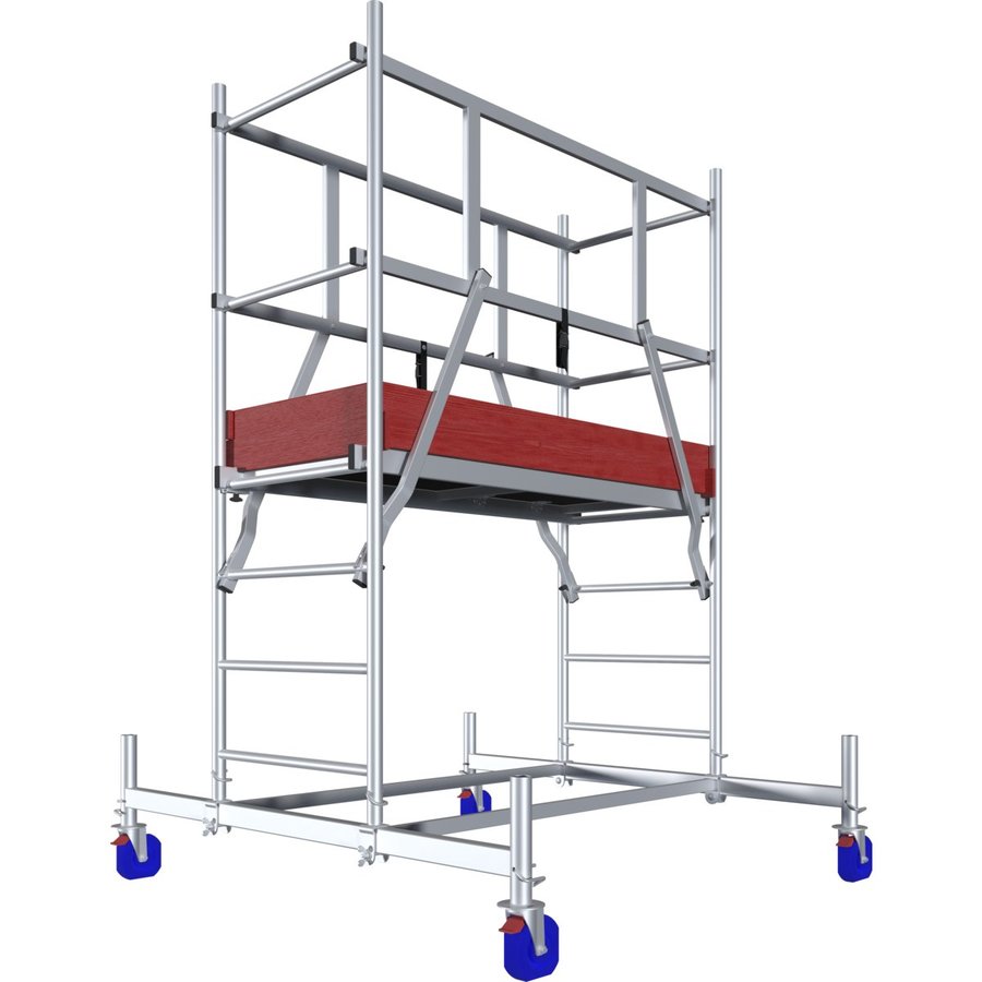 Krause Corda MobilTec - Alu Mobilgerüst mit Rollen 125 mm AH 6,85m