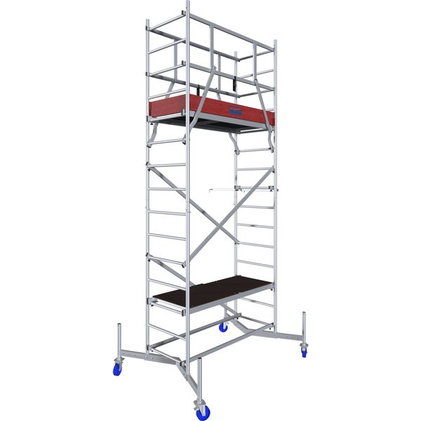 Krause ClimTec GrundGerüst & 1.Aufstockung mit 125mm Fahrrollen Arbeitshöhe bis ca. 5m