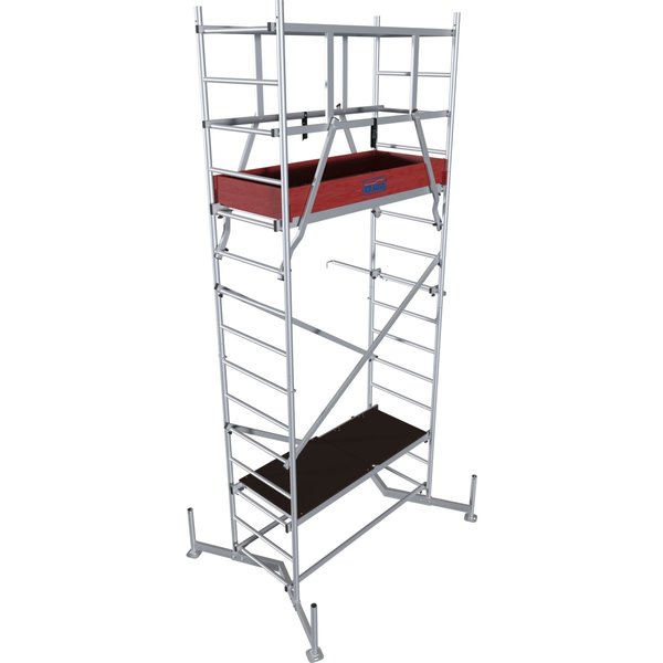 Krause ClimTec GrundGerüst + 1. Aufstockung ohne Rollen Arbeitshöhe bis ca. 5m