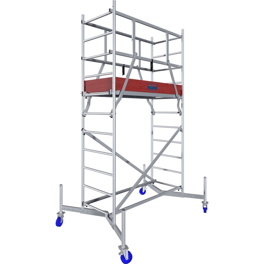 Krause ClimTec Arbeitsgerüst mit Rollen 125mm, Arbeitshöhe bis ca. 4m