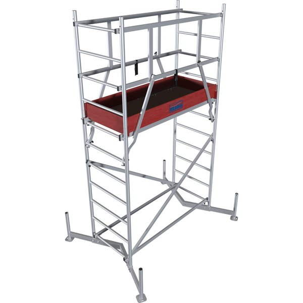 Krause ClimTec Arbeitsgerüst ohne Rollen, Arbeitshöhe bis ca. 4m