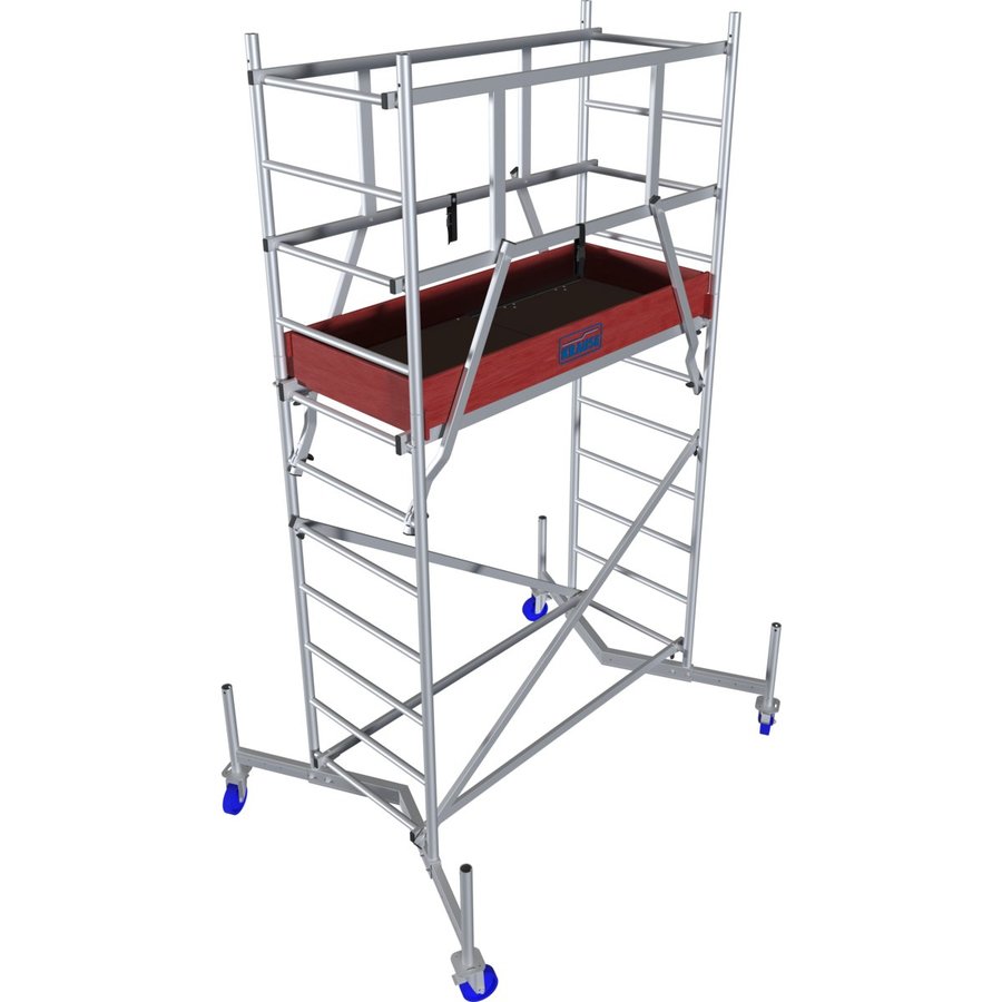 Krause ClimTec Arbeitsgerüst mit Rollen 125mm, Arbeitshöhe bis ca. 4m
