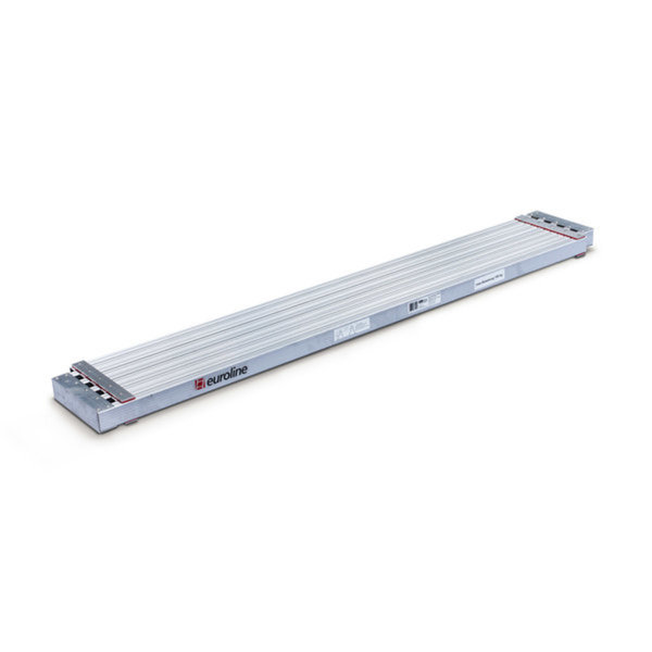 Euroline Leitern-Bühne Set (2x Holz-Comfort-Stufenstehleiter und 1x Vario-Alu-Bohle) AKTION Handwerker
