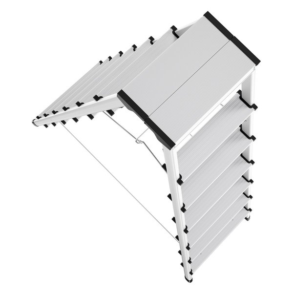 Hailo D60 StandardLine Alu-Doppelstufen-Klapptritt, 2 x 7 Stufen