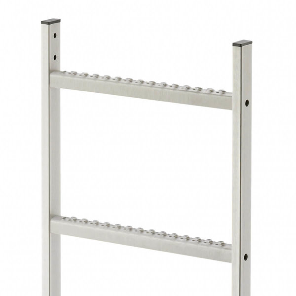 Hailo Professional Steigleiter Einzelteil aus Edelstahl 1,12 m | 4 Sprossen