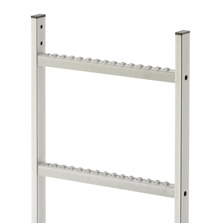 Hailo Professional Steigleiter Einzelteil aus Edelstahl 1,12 m | 4 Sprossen