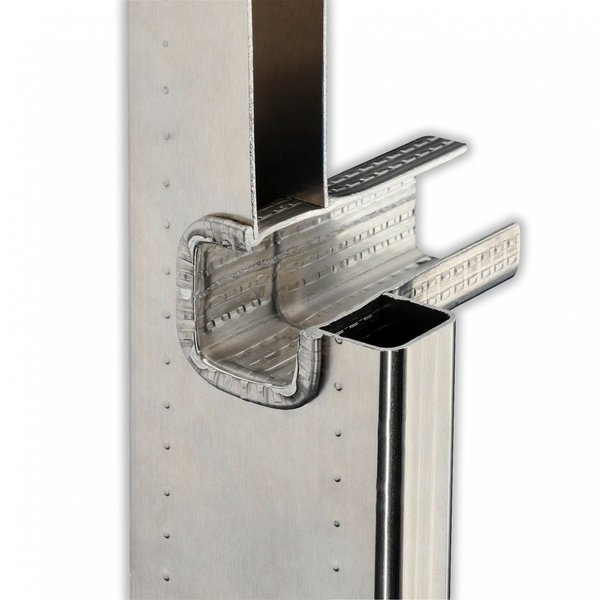 Hailo Professional Steigleiter ohne Rückenschutz Typ ALO-18 aus Aluminium Steighöhe=5000mm