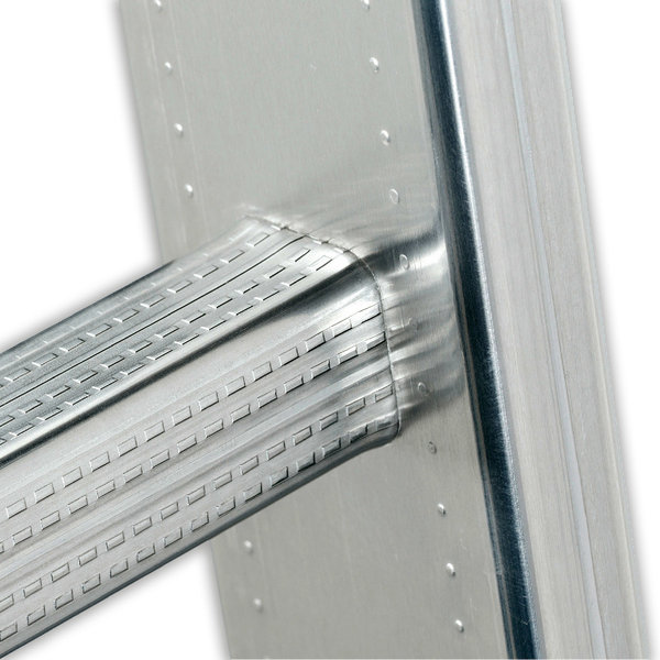 Hailo Professional Steigleiter ohne Rückenschutz Typ ALO-18 aus Aluminium Steighöhe=5000mm