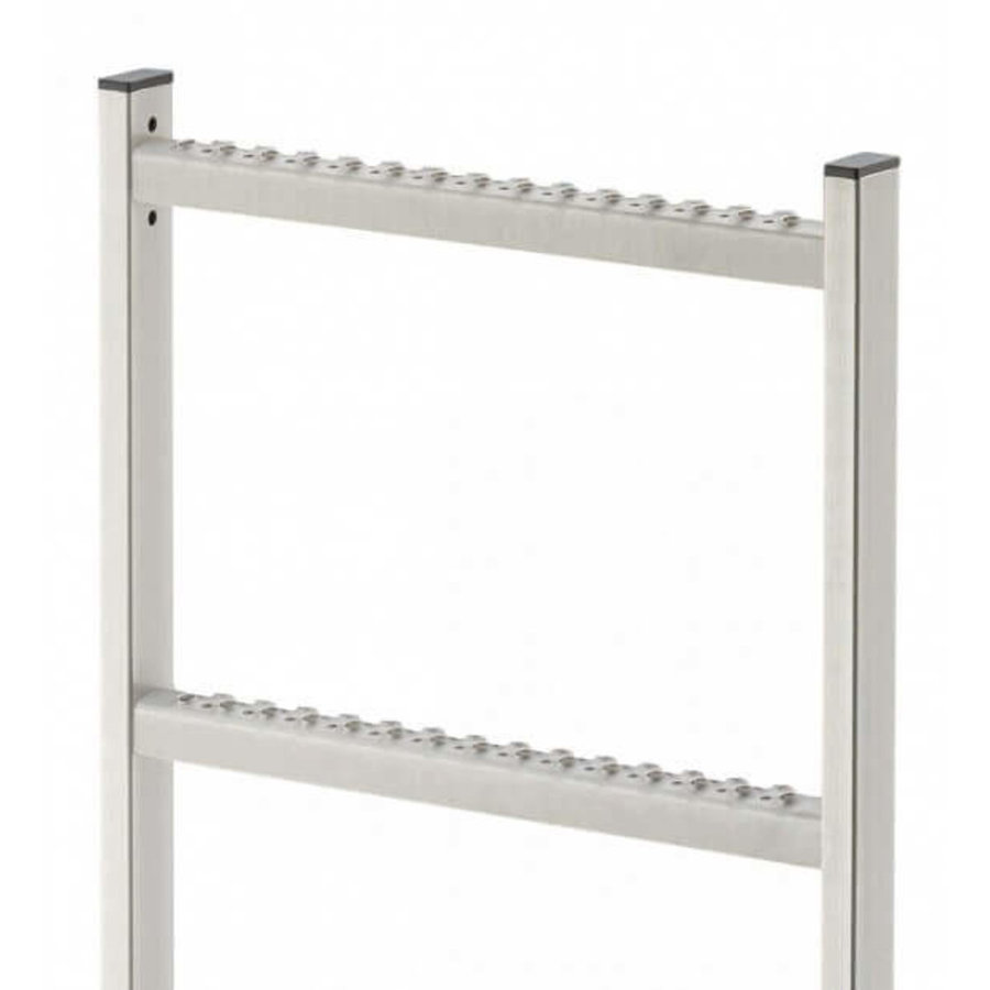 Hailo Professional Schachtleiter LW400 mm aus Edelstahl 1.4301 1,68 m | 6 Sprossen