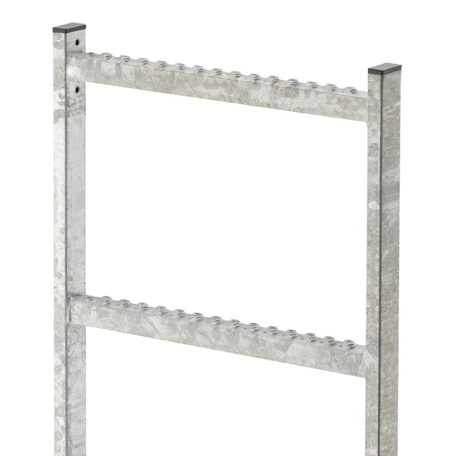 Hailo Professional Schachtleiter LW 400, Stahl feuerverzinkt 1.0037 0,56 m | 2 Sprossen