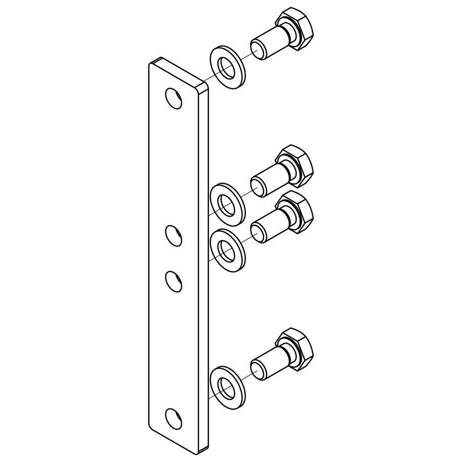 Hailo Professional Leiterverbinder Holm 40 x 20 1.4571