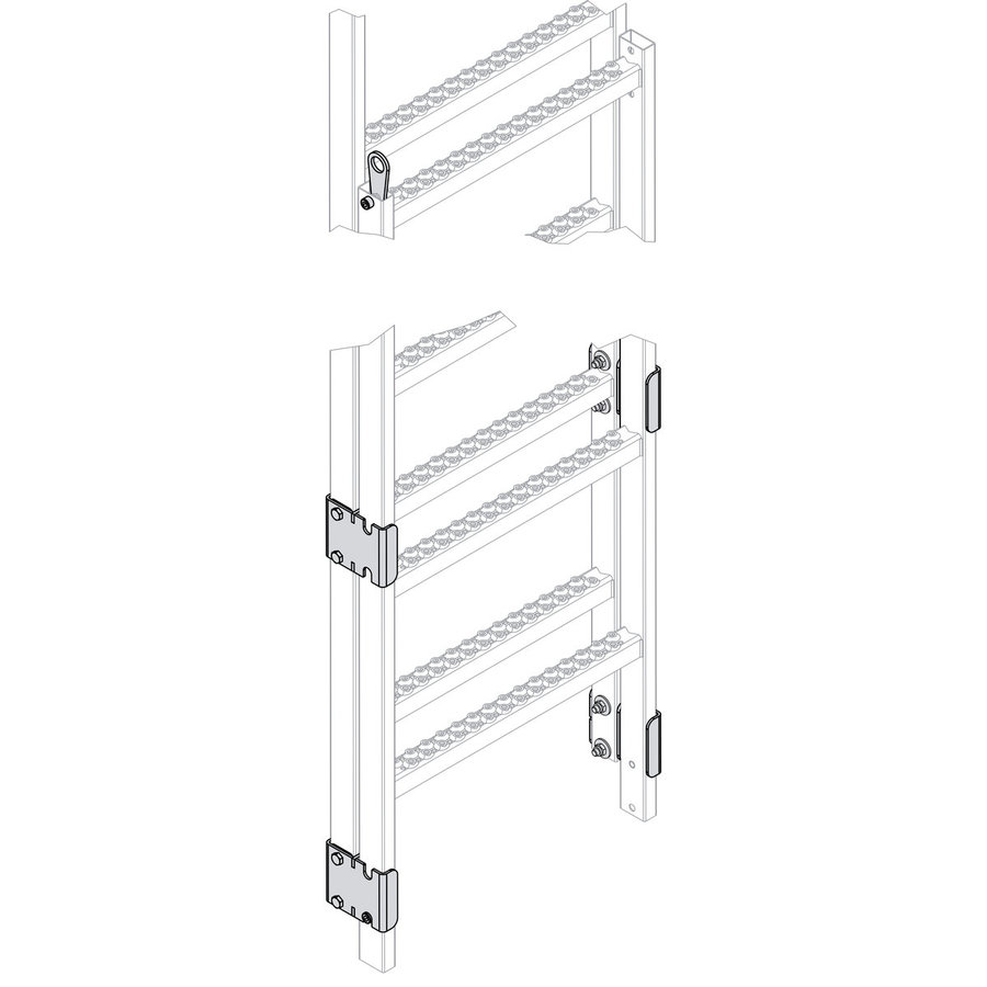 Hailo Professional Schiebebeschlagset A4 für Holm 40x20