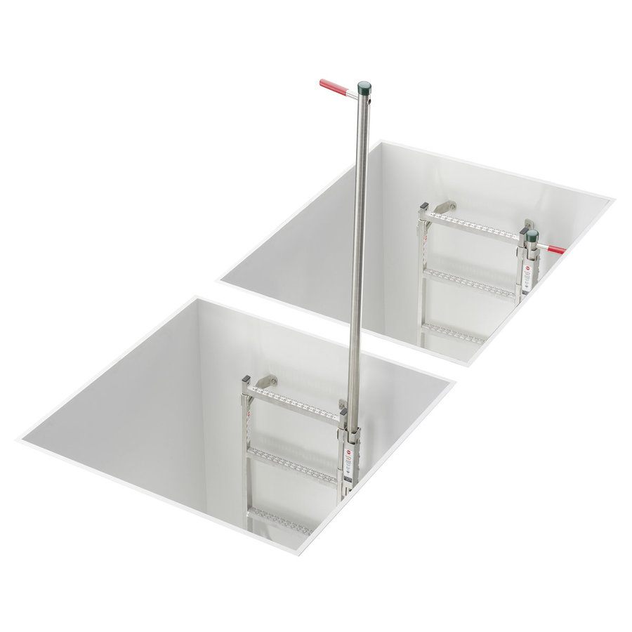 Hailo Professional Einstiegshilfe versenkbar Zur Montage am Leiterholm 40x20mm, rechts