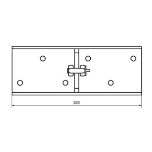Hailo Professional H-8 Seilanschlag oben am Bauwerk,