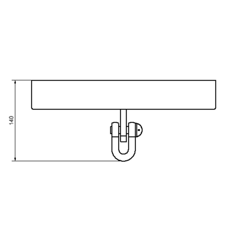 Hailo Professional H-8 Seilanschlag oben am Bauwerk, STFVZ