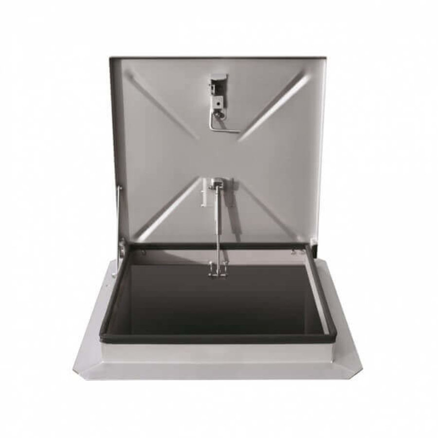 Hailo Professional Schachtabdeckung HS1 aus Edelstahl - Ausführung: geschlossen 1000x1000 mm