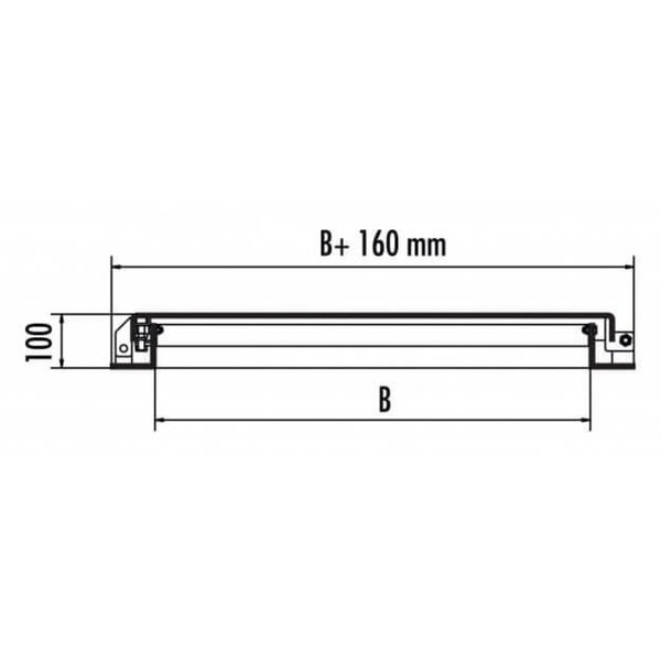 Hailo Professional Schachtabdeckung HS9 aus Aluminium mit Schwenkverschluss 1000x1000 mm