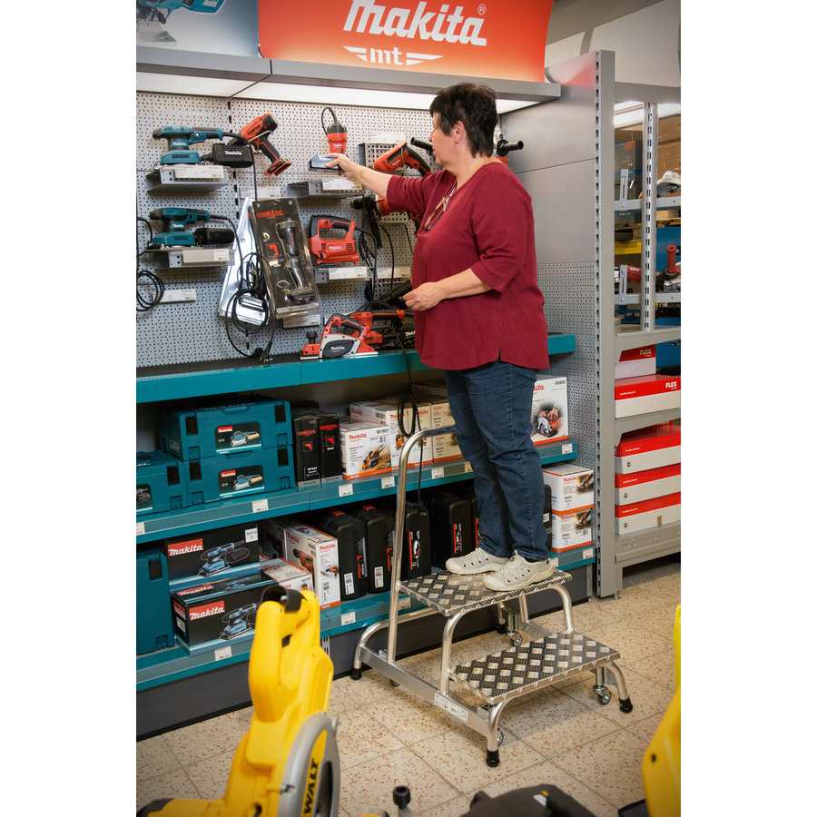 Krause Fahrbarer Sicherheitstritt 2 Stufen