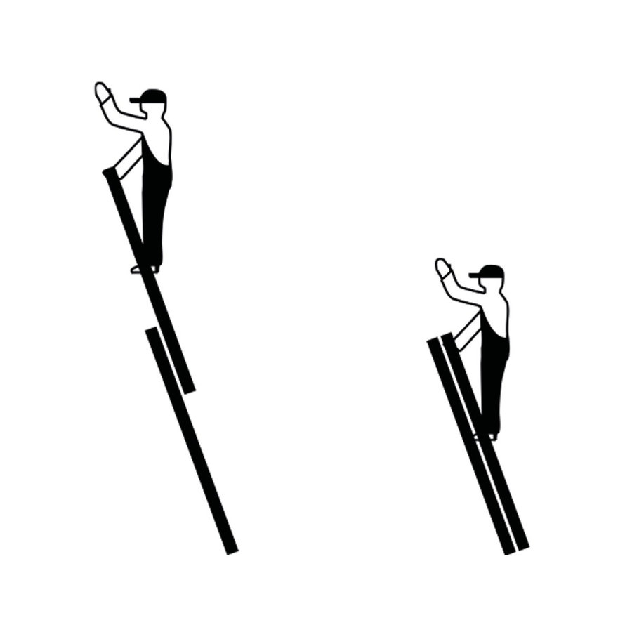 Krause STABILO Schiebe-SeilzugLeiter zweitlg. 2x18 Spr.