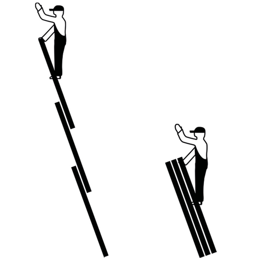 Krause STABILO Schiebe-SeilzugLeiter dreitlg. 3x16 Spr.