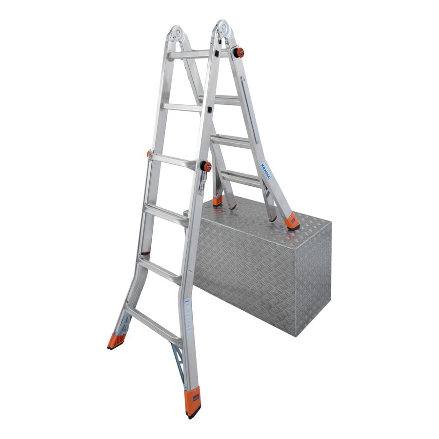 Krause MONTO Sprossen-Gelenk-TeleskopLeiter - TeleMatic 4x4 Sprossen