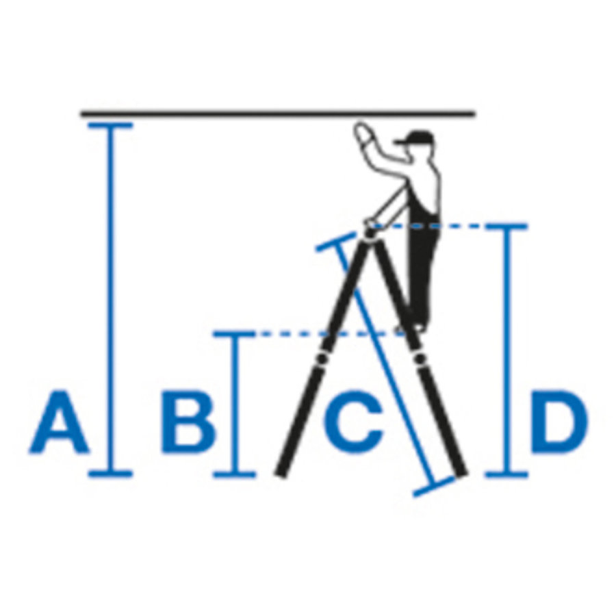 Krause STABILO Sprossen-Gelenk-UniversalLeiter 4x3 Sprossen