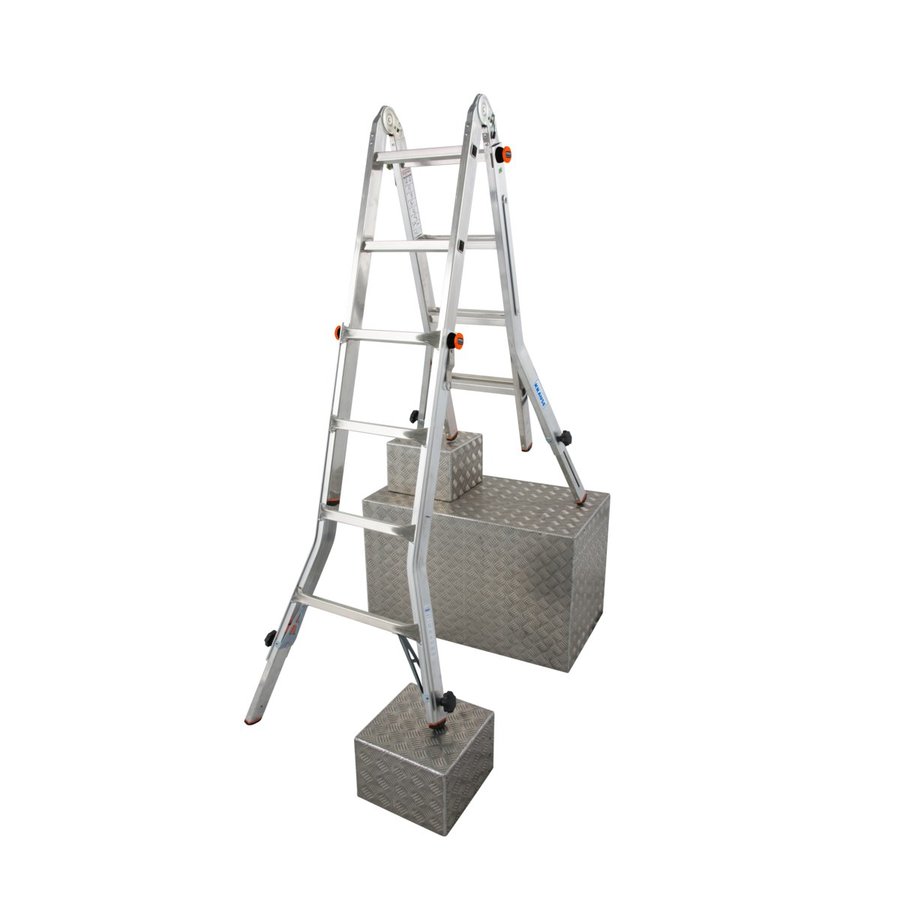 Krause MONTO Gelenk-TeleskopLeiter - TeleVario Arbeitshöhe bis ca. 5m