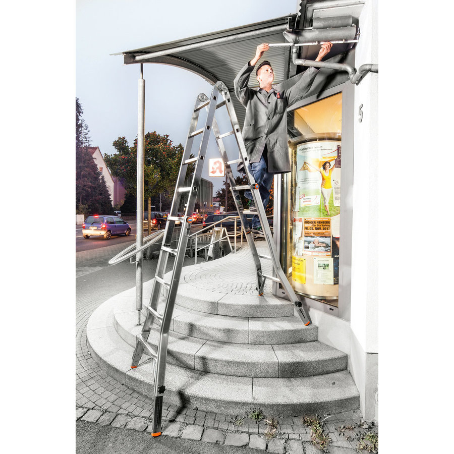 Krause MONTO Gelenk-TeleskopLeiter - TeleVario Arbeitshöhe bis ca. 6,05m