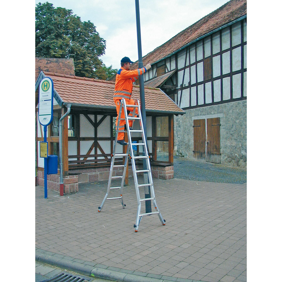 Krause MONTO Gelenk-TeleskopLeiter - TeleVario Arbeitshöhe bis ca. 6,05m