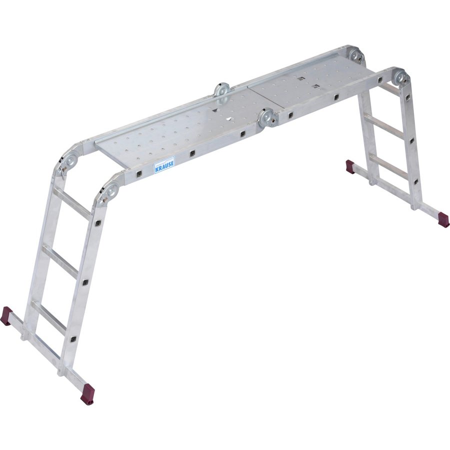 Krause CORDA Gelenk -UniversalLeiter mit Stahlplattform "Set" 4x3 Sprossen