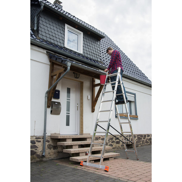 Krause MONTO Sprossen-MehrzweckLeiter - Dubilo 2x9 Sprossen