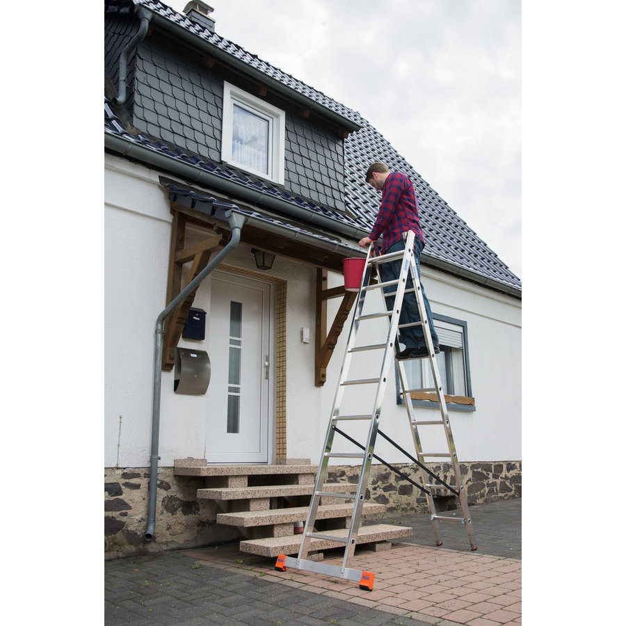 Krause MONTO Sprossen-MehrzweckLeiter - Dubilo 2x9 Sprossen