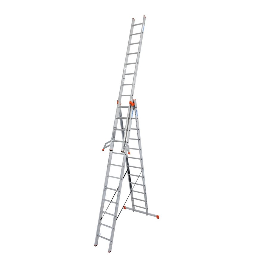 Krause MONTO Tribilo+ Sprossen- VielzweckLeiter, treppengängig 3x12 Sprossen