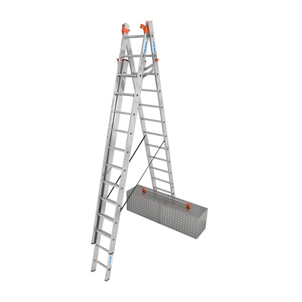 Krause MONTO Tribilo+ Sprossen- VielzweckLeiter, treppengängig 3x12 Sprossen