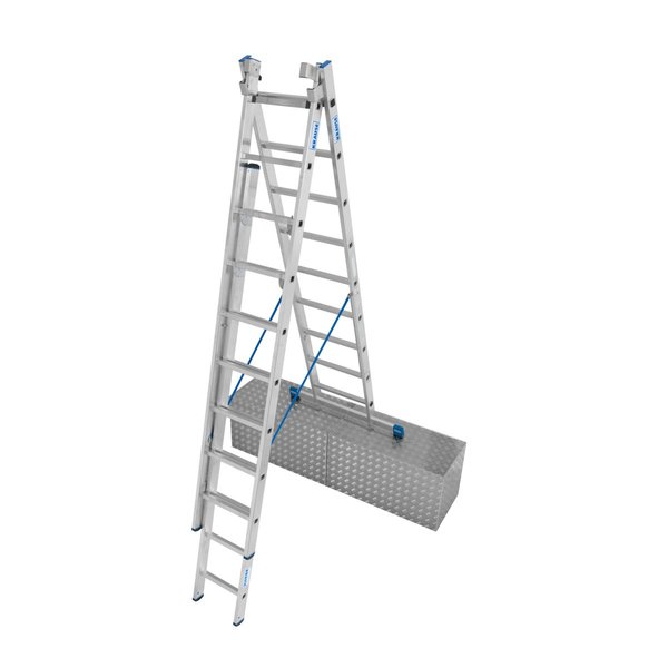 Krause STABILO Sprossen-VielzweckLeiter, treppengängig 3x9 Sprossen