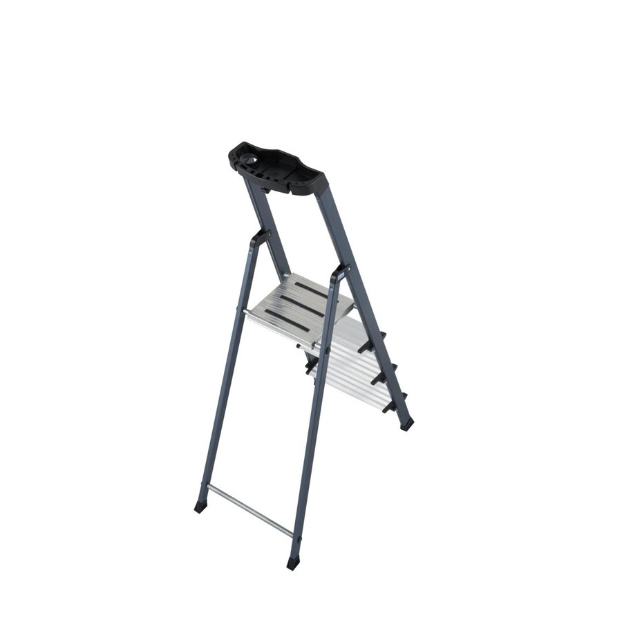 Krause MONTO Securo Stufen-StehLeiter, eloxiert 1x4 Stufen