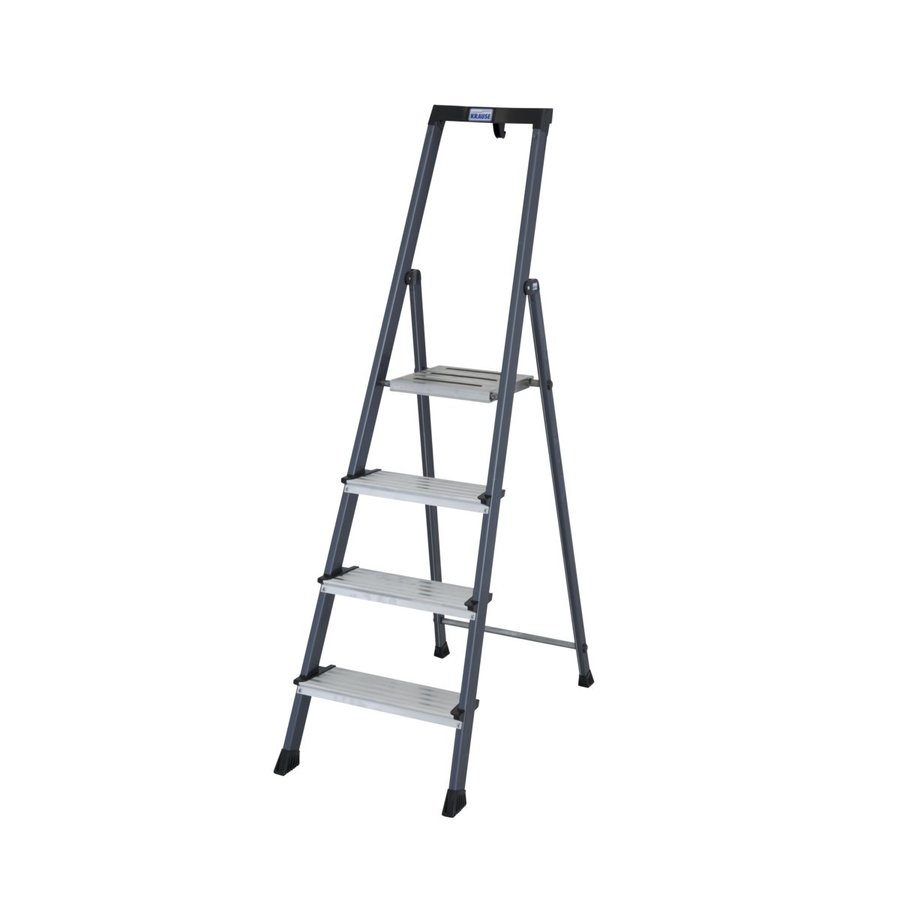 Krause MONTO Securo Stufen-StehLeiter, eloxiert 1x4 Stufen