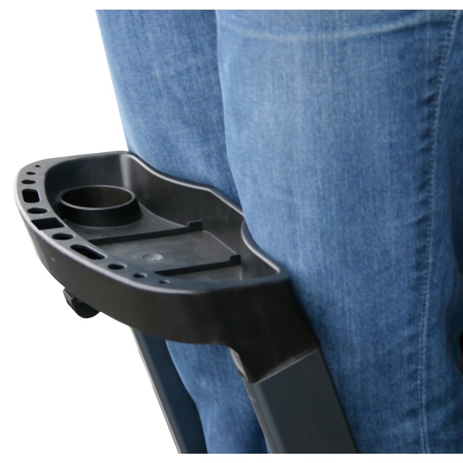 Krause MONTO Securo Stufen-StehLeiter, eloxiert 1x4 Stufen