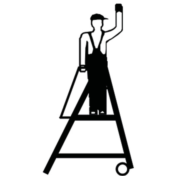 Krause STABILO Stufen-StehLeiter mit großer Standplattform 1x4 Stufen