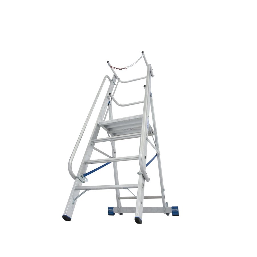 Krause STABILO Stufen-StehLeiter mit großer Standplattform und Sicherheitsbügel 1x4 Stufen