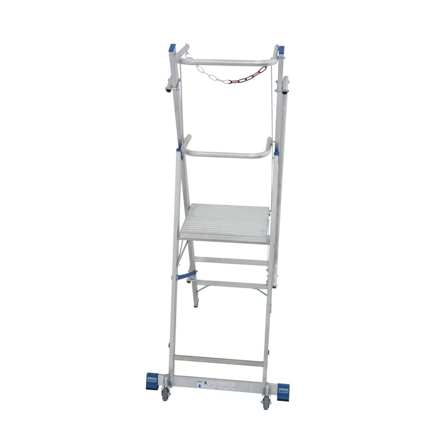 Krause STABILO Stufen-StehLeiter mit großer Standplattform und Sicherheitsbügel 1x4 Stufen