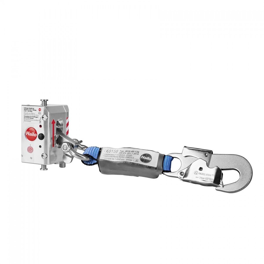 Hailo Professional Mitlaufendes Auffanggerät SPL-50-Pro mit Bandfalldämpfer BFD-50-136