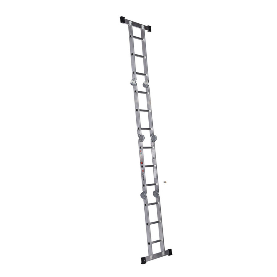 Euroline Alu-Klappleiter Nr. 304 Kofferraumleiter 4x3