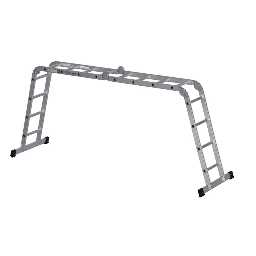 Euroline Alu-Klappleiter Nr. 304 Kofferraumleiter 4x4