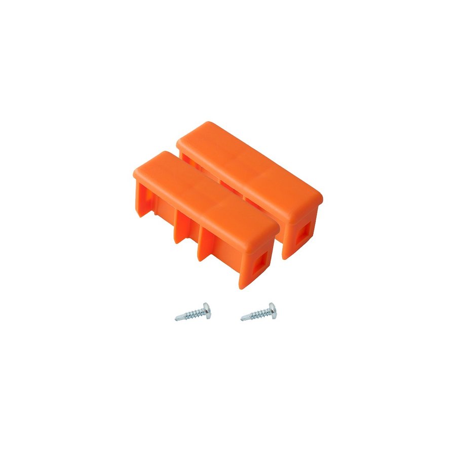 Krause MONTO Kopfstopfen, 77x25 mm orange (Paar)
